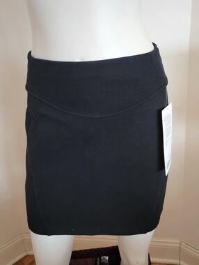 Brand New With Tags Lululemon Black Women's High Rise Scuba Mini Skirt